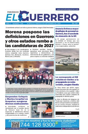 Martes 8 de septiembre del 2026