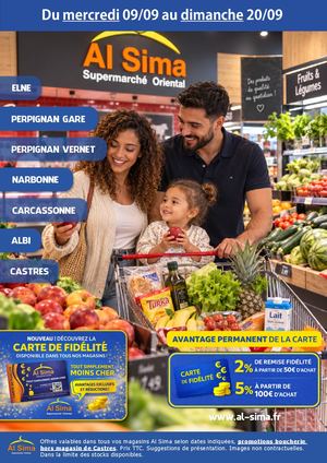 Catalogue Al Sima du 09 au 20 Septembre 2026