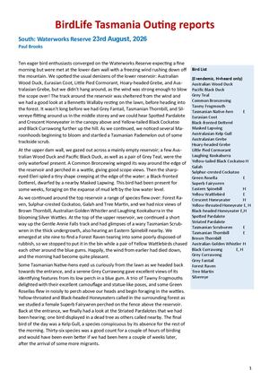 Outing Reports September2026