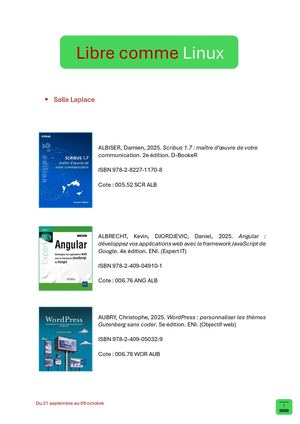 Bibliographie Linux Party 2026