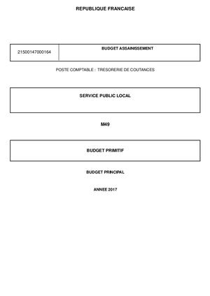Bp 2017 Assainissement