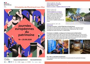 Programme Journées Du Patrimoine 2026 Citadelle De Montreui Sur Mer