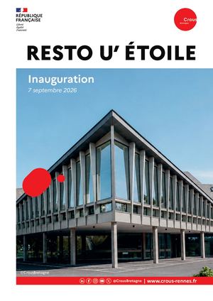 Inauguration Resto U' Etoile