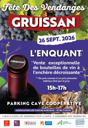 Fête des Vendanges Gruissan 2026 - L'ENQUANT