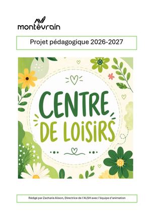 Projet pédagogique ALSH Eugène ISABEY 2026-2027