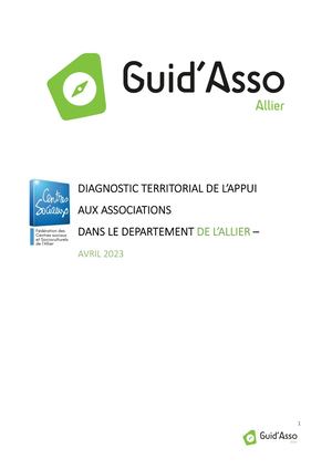 Bilan Diagnositic Guidasso Federation Allier 2023