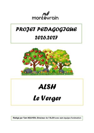 Projet pédagogique ALSH Le Verger 2026-2027