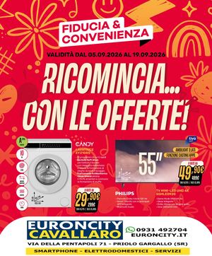 Volantino Fiducia & Convenienza Settembre Euroncity Cavallaro