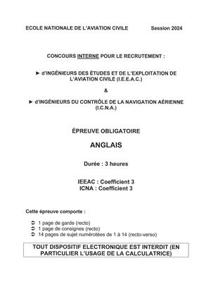 ANGLAIS CI ICNA IEEAC 2024