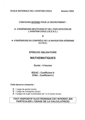 MATHEMATIQUES CI ICNA IEEAC 2024