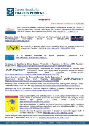 Articles Scientifiques 7 Septembre 2026