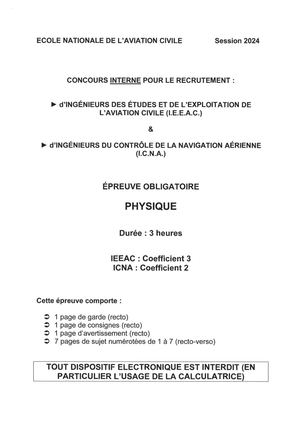 PHYSIQUE CI ICNA IEEAC 2024