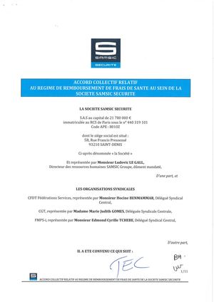 Accord Collectif Relatif Au Régime De Remboursement De Frais De Santé Signé 26112025