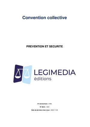 CCN Prévention Et Sécurité à Jour Au 01 01 2025