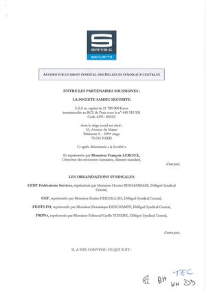 SECURITE Accord Droit Syndical 040522 Signé.