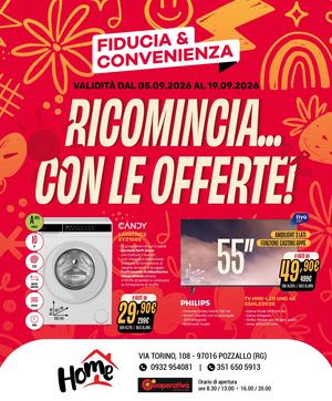 Volantino Fiducia & Convenienza Settembre Home
