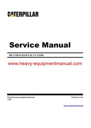 Caterpillar 301.5 Service Repair Manual PDF