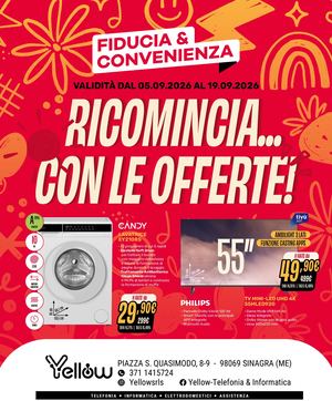 Volantino Fiducia & Convenienza Settembre Yellow