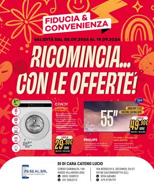 Volantino Fiducia & Convenienza Settembre Fe Se Al Di Di Cara