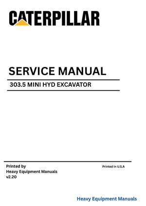 Caterpillar 303.5 Service Repair Manual PDF
