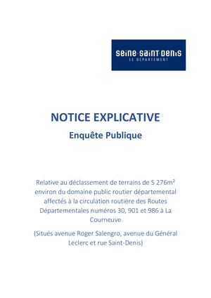 Notice Explicative enquête publique 6 routes