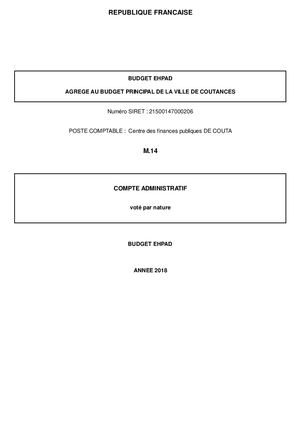 CA 2018 EHPAD