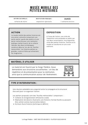 Le musée mobile des petites histoires