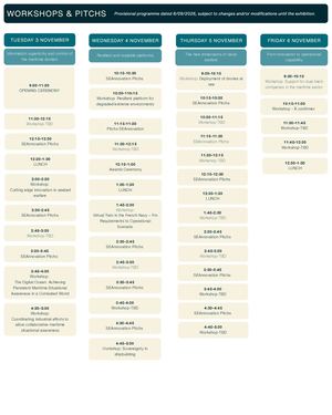 Programme Workshops Et Pitchs Gb