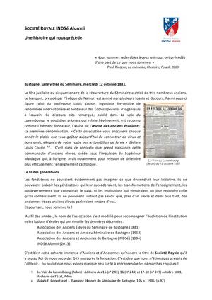 Editorial Altitude 515 N° 63 - Société Royale INDSé alumni