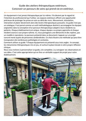 Guide des ateliers thérapeutiques extérieurs | Parcours thérapeutiques et rééducation en plein air
