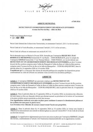 Arrêté n°268-2026