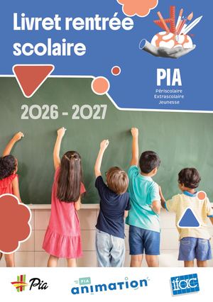 Livret rentrée scolaire 2026/2027 - Ville de Pia
