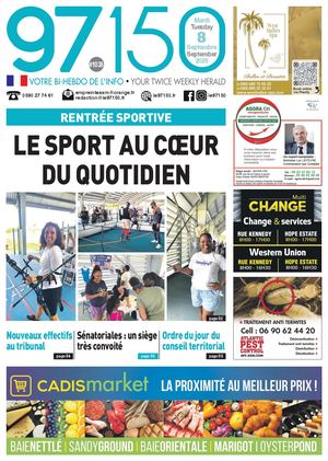 Journal le 97150 - Edition du mardi 8 septembre - N°1038