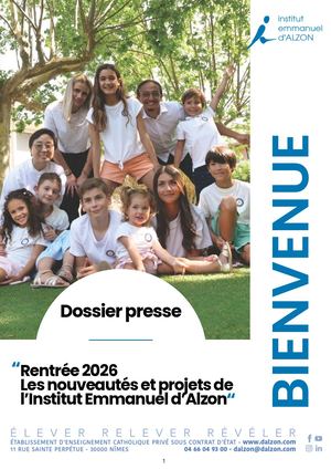 Dossier De Presse Rentrée 2026 27 D'alzon