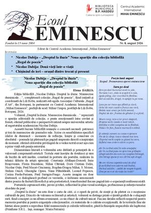 Ecoul Eminescu, August 2026