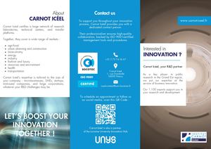 Brochure Dépliante UK