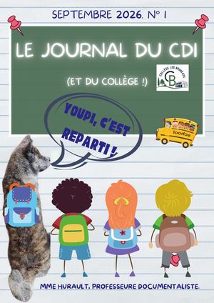Journal du CDI N°1 Septembre 2026