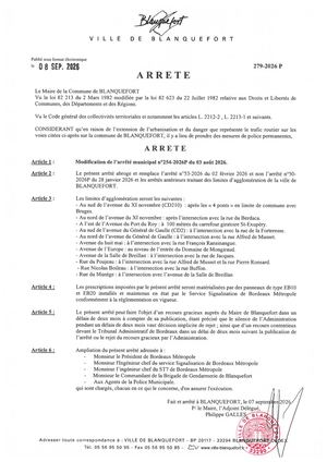 Arrêté n°279-2026 P