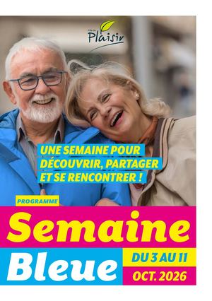 Programme Semaine Bleue 2026