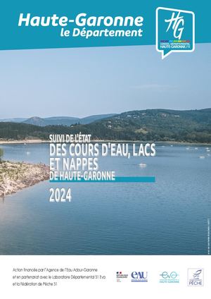 Suivi de l'état des cours d'eau, lacs et nappes en Haute-Garonne - 2024