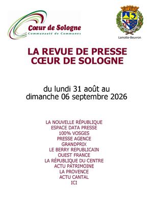 Revue Presse Coeurde Sologne S36