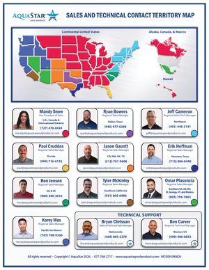 Sales and Technical Contact Territory Map