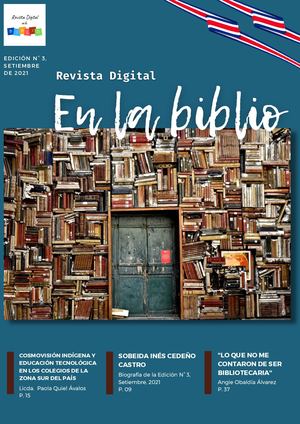 Revista Digital en la Biblio Edición N°3, Setiembre 2021