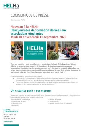 Deux Journées De Formation Dédiées Aux Associations éTudiantes Cp Helha
