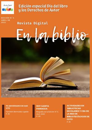 Revista Digital en la Biblio Edición N°5, Abril 2022