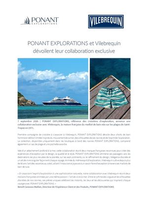 Ponant Explorations Et Vilebrequin D C3 A9voilent Leur Collaboration Exclusive