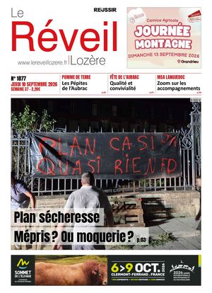 Le Réveil Lozère du jeudi 10 septembre 2026