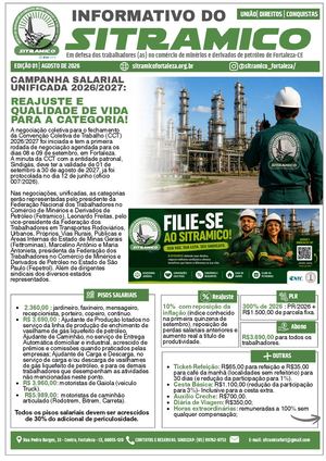 Informativo do Sitramico nº 1 – agosto de 2026