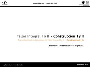 Ta In Cons 00aa Construccion I Presentacion Del Curso