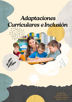 Adaptaciones Curriculares E Inclusión